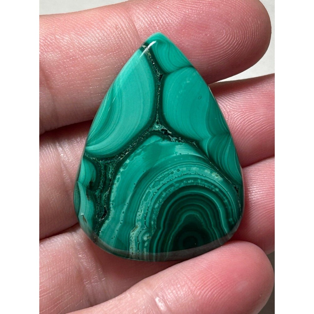 High Quality Polished Malachite Cabochon